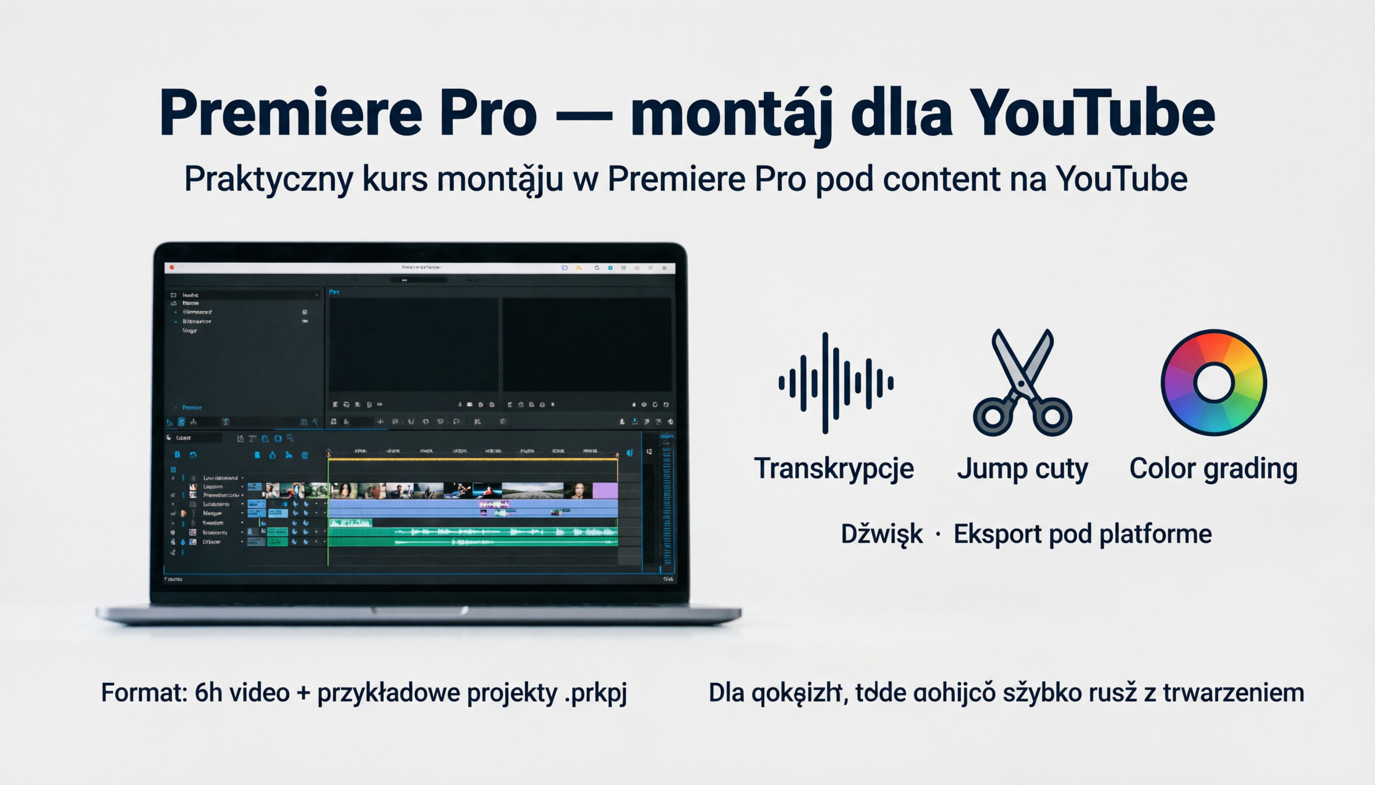 Premiere Pro — montaz dla YouTube